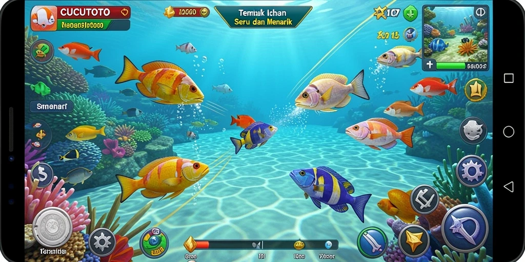 Cuplikan gameplay seru dari CUCUTOTO Tembak Ikan.