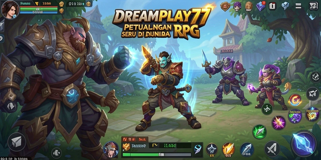 Tangkapan layar menampilkan aksi seru dalam petualangan RPG.