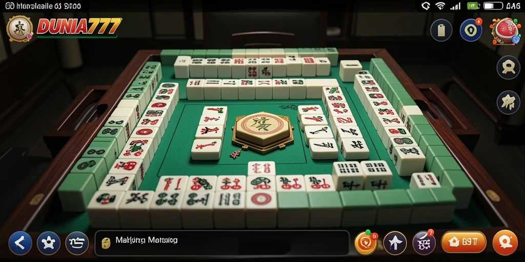 Tampilan gameplay seru dari DUNIA777, permainan Mahjong yang mengasyikkan.
