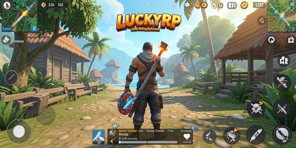Menampilkan gameplay santai dan menarik dari LUCKYRP.