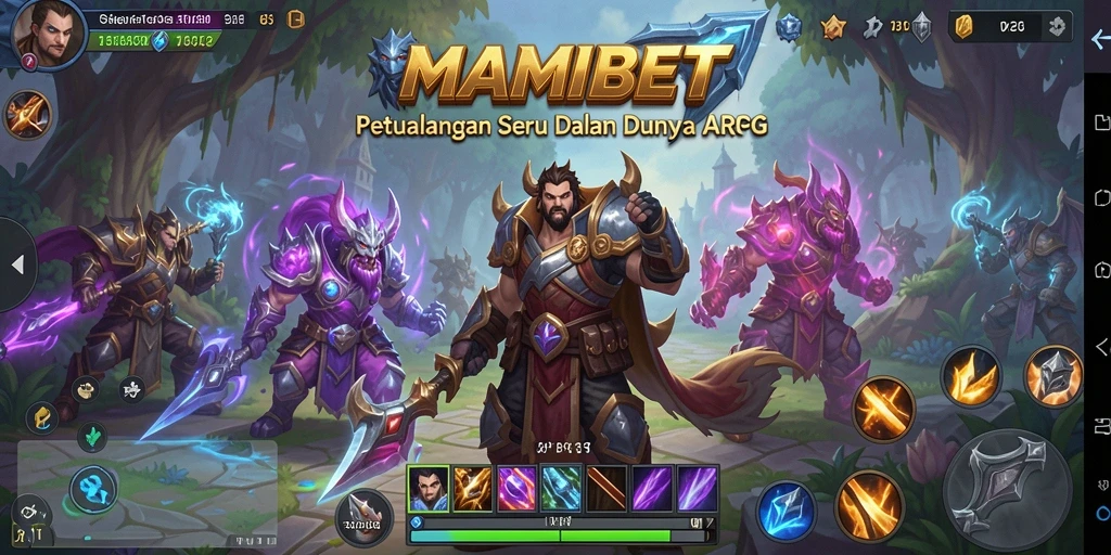 Tangkapan layar MAMIBET yang menunjukkan aksi pertempuran dinamis.