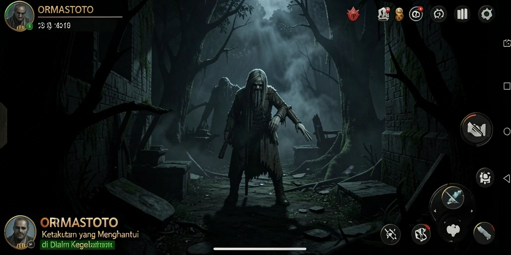 Screenshot gameplay menampilkan suasana menegangkan di ORMASTOTO.