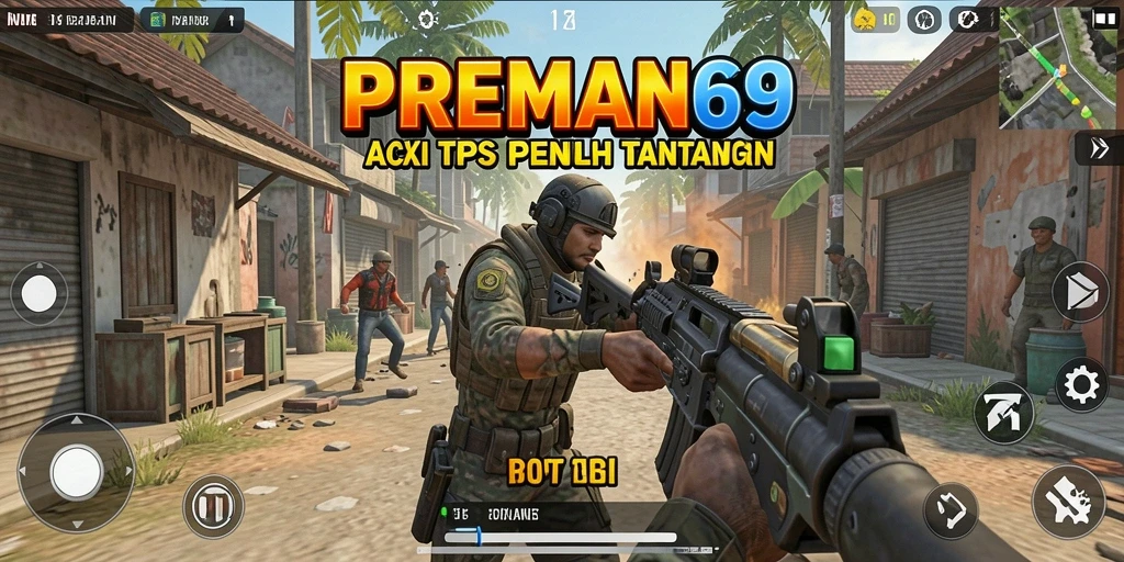 Tangkapan layar menampilkan aksi seru dalam gameplay TPS.