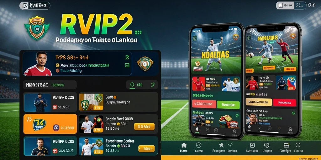 Screenshot utama RVIP2 menampilkan antarmuka taruhan olahraga yang menarik.