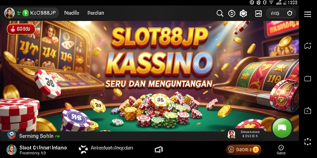 Tangkapan layar SLOT88JP menunjukkan gameplay Kasino yang menegangkan dan mendebarkan.