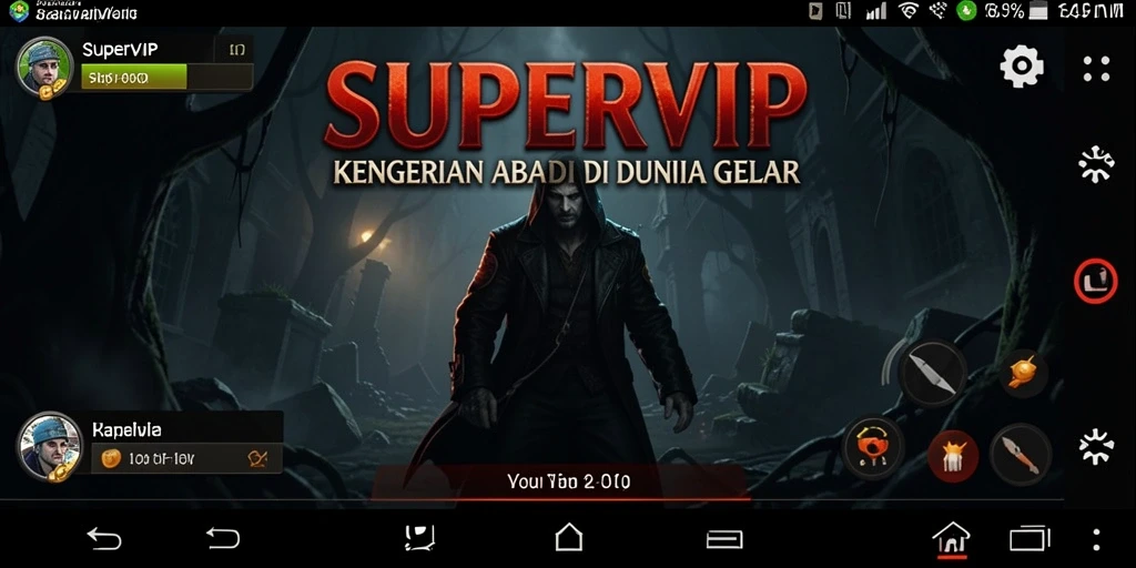 Gameplay menegangkan dengan monster menyeramkan di SUPERVIP.
