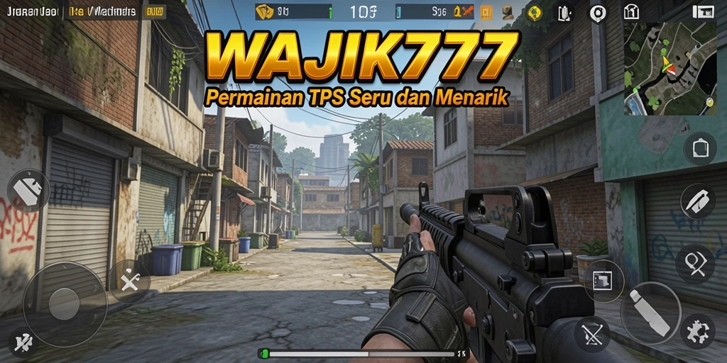 Tangkapan layar menunjukkan aksi intens dalam gameplay TPS WAJIK777.