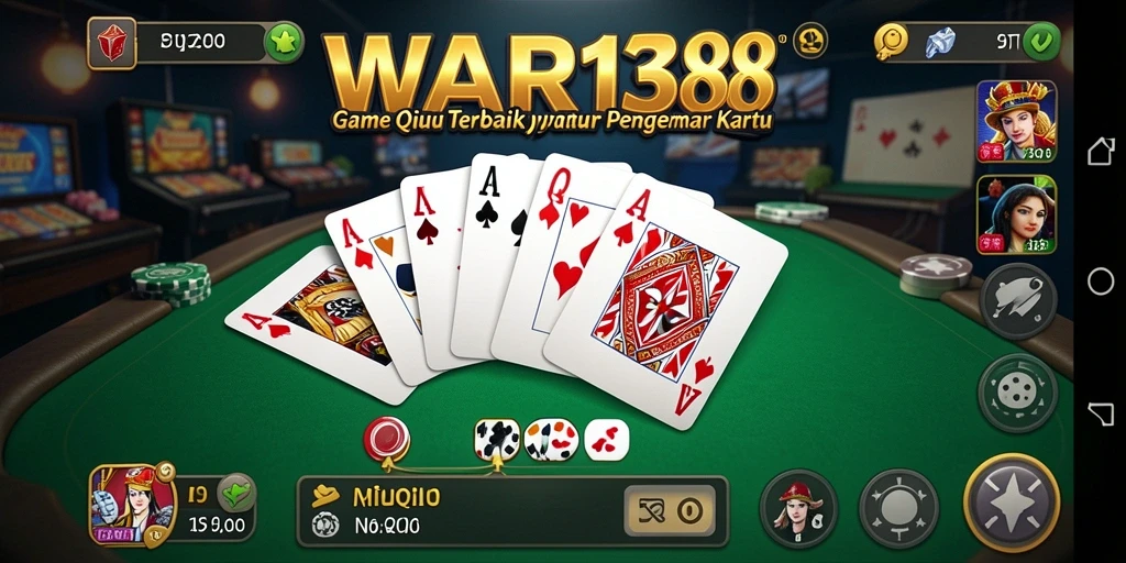 Tampilan gameplay menarik dalam aplikasi QiuQiu WAR138.
